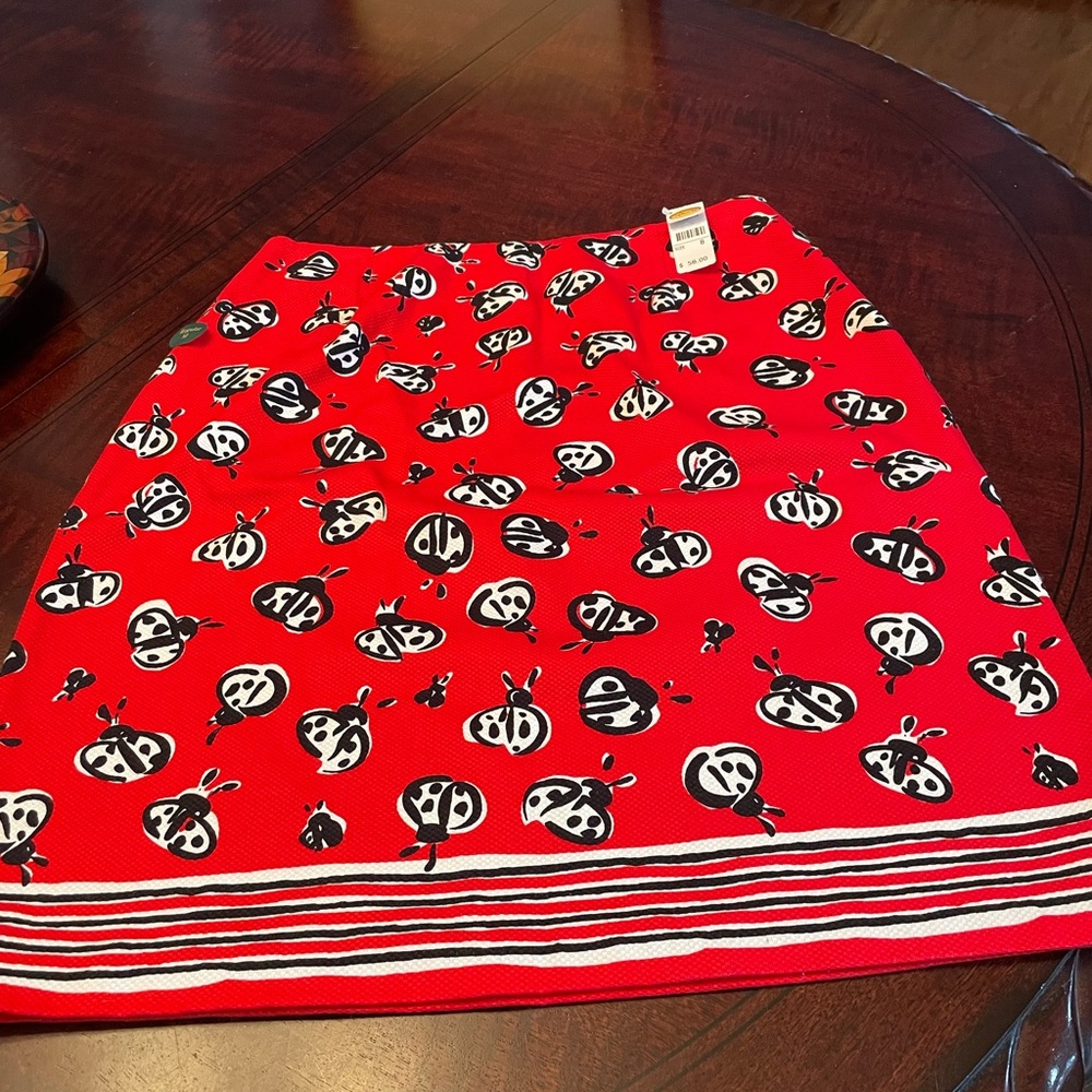 Talbots Ladybug skirt. New with tags. Sz 8